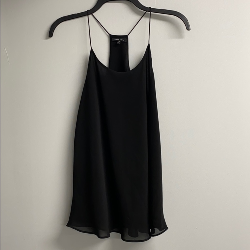 Racer Back Silk Tank Top